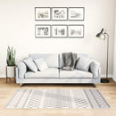 vidaXL fekete és fehér csúszásmentes mosható szőnyeg 80 x 150 cm