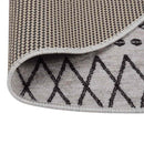 vidaXL fekete-fehér csúszásmentes mosható szőnyeg φ120 cm