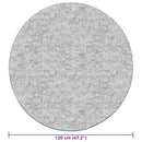 vidaXL fekete-fehér csúszásmentes mosható szőnyeg φ120 cm