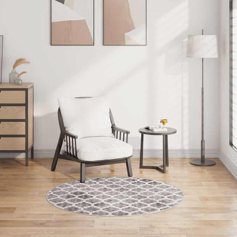 vidaXL többszínű csúszásmentes mosható szőnyeg φ120 cm