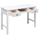 vidaXL fehér tömör császárfa íróasztal 108 x 45 x 76 cm