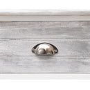 vidaXL antik szürke tömör császárfa tálalószekrény 108 x 30 x 76 cm