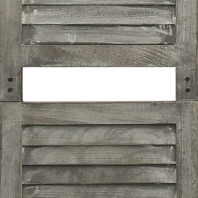 vidaXL szürke 3 paneles tömör faparaván 106,5 x 166 cm