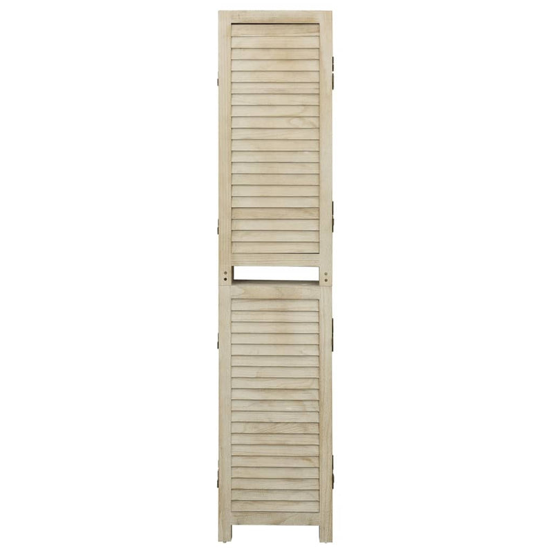 vidaXL 5 paneles tömör császárfa paraván 175 x 165 cm