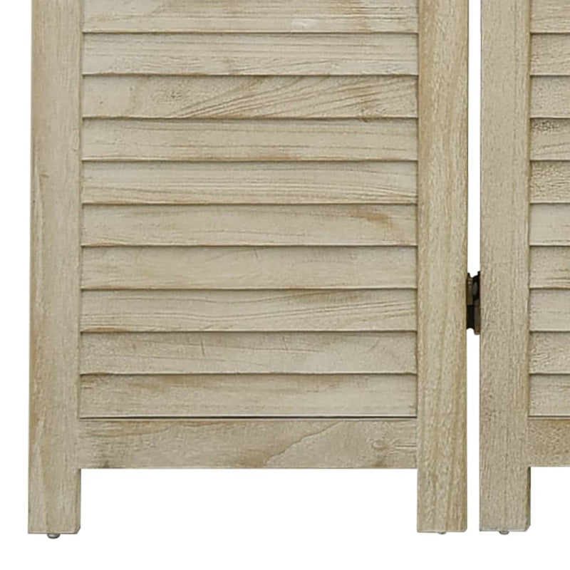 vidaXL 6 paneles tömör császárfa paraván 210 x 165 cm