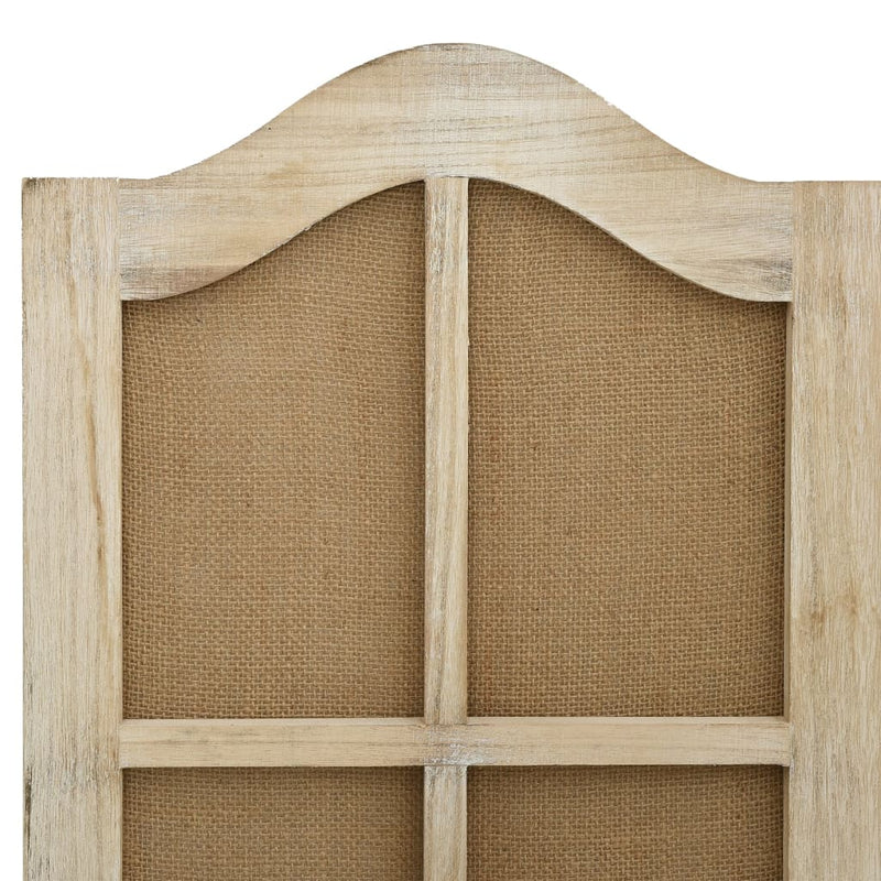vidaXL 4 paneles barna szövet paraván 140 x 165 cm