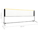 vidaXL fém állítható tollaslabdaháló 400 x 103 x 94-158 cm