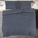 vidaXL antracitszürke mikroszálas ágyneműhuzat-garnitúra 200 x 220 cm