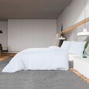 vidaXL fehér mikroszálas ágyneműhuzat-garnitúra 240 x 220 cm