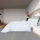 vidaXL fehér mikroszálas ágyneműhuzat-garnitúra 200 x 200 cm