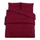 vidaXL bordó mikroszálas ágyneműhuzat-garnitúra 220 x 240 cm