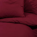 vidaXL bordó mikroszálas ágyneműhuzat-garnitúra 260x240 cm