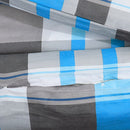 vidaXL kék és szürke pamut ágyneműhuzat-garnitúra 200 x 220 cm