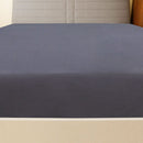 vidaXL antracitszürke pamutdzsörzé gumis lepedő 180 x 200 cm