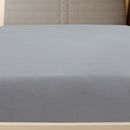 vidaXL szürke pamutdzsörzé gumis lepedő 90x200 cm