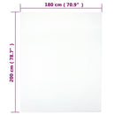 vidaXL 2 db fehér pamutdzsörzé gumis lepedő 180x200 cm