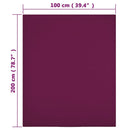 vidaXL bordó pamutdzsörzé gumis lepedő 100x200 cm