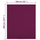 vidaXL bordó pamutdzsörzé gumis lepedő 160x200 cm