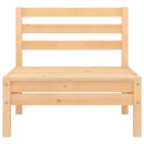 vidaXL tömör fenyőfa kerti középső kanapé