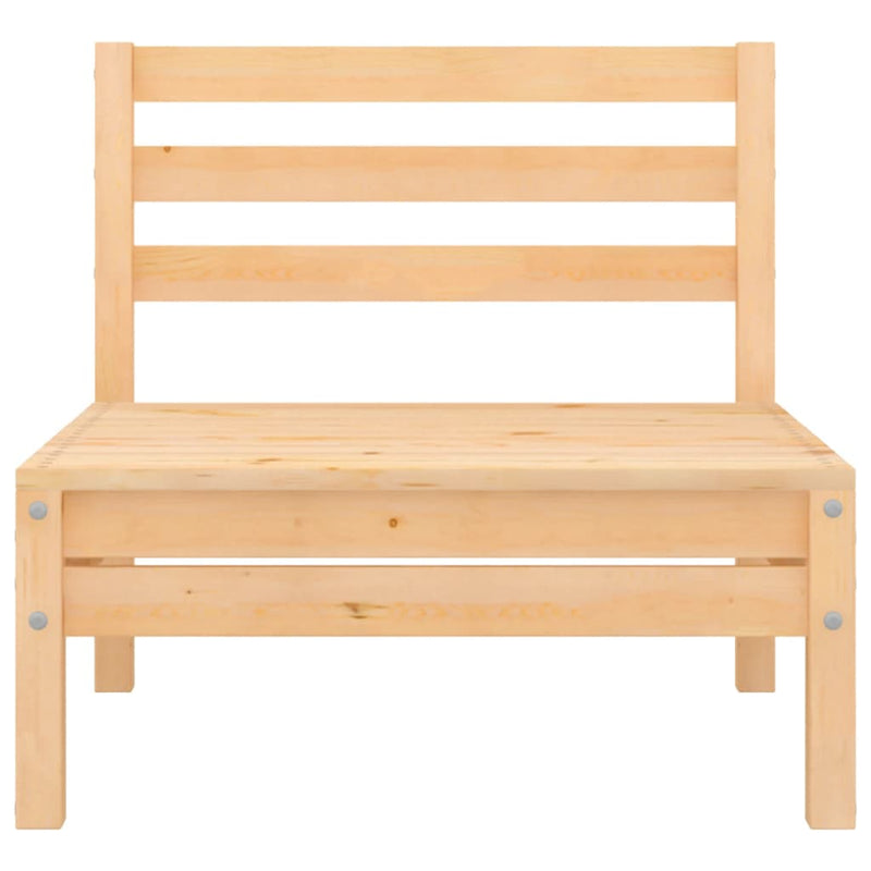 vidaXL tömör fenyőfa kerti középső kanapé