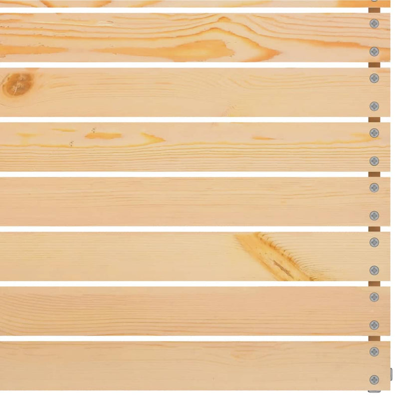 vidaXL tömör fenyőfa kerti középső kanapé