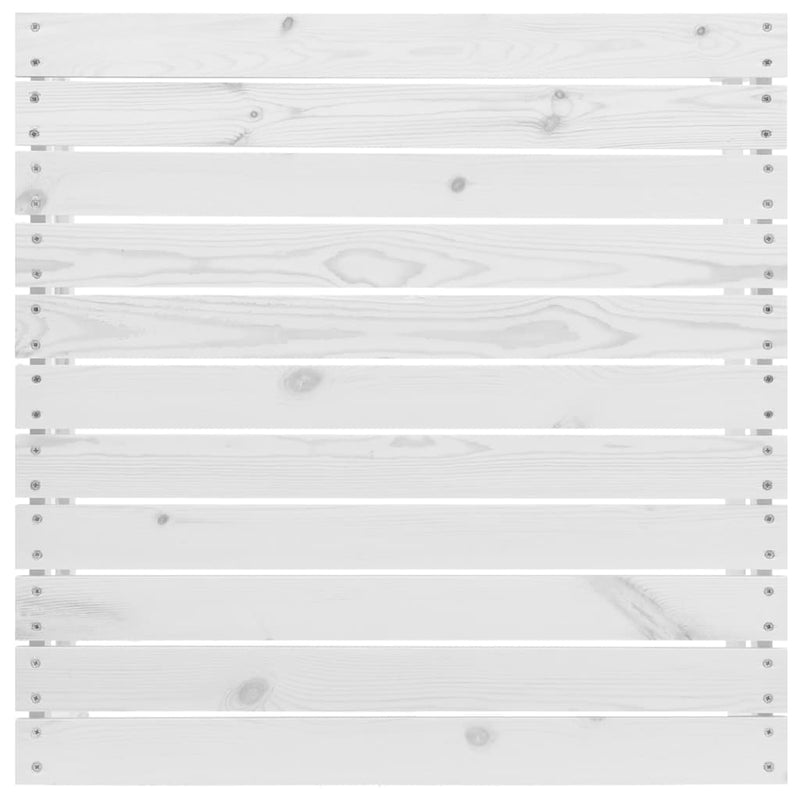 vidaXL fehér tömör fenyőfa kerti lábzsámoly