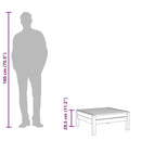 vidaXL szürke tömör fenyőfa kerti lábzsámoly