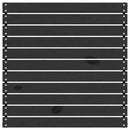 vidaXL fekete tömör fenyőfa kerti lábzsámoly