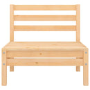 vidaXL 4 db tömör fenyőfa kerti középső kanapé