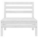 vidaXL 4 db fehér tömör fenyőfa kerti középső kanapé