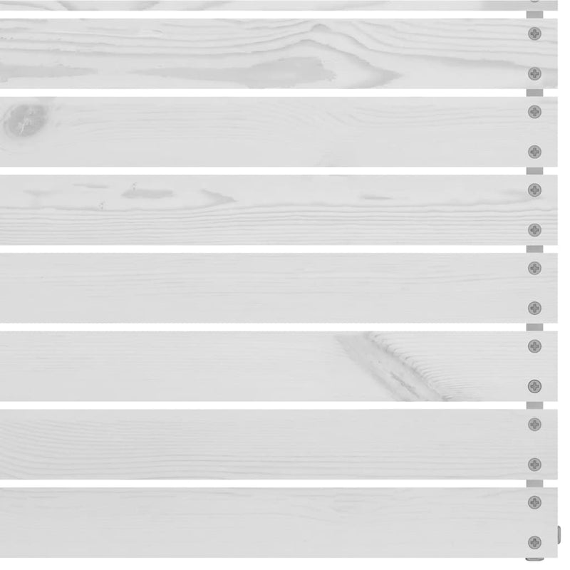 vidaXL 4 db fehér tömör fenyőfa kerti középső kanapé