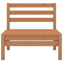 vidaXL 4 db mézbarna tömör fenyőfa kerti középső kanapé