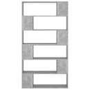 vidaXL betonszürke térelválasztó könyvszekrény 100 x 24 x 188 cm