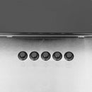 vidaXL ezüst rozsdamentes acél és edzett üveg fali páraelszívó 60 cm