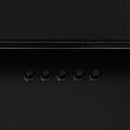 vidaXL fekete rozsdamentes acél és edzett üveg fali páraelszívó 60 cm