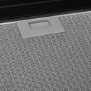 vidaXL fekete rozsdamentes acél és edzett üveg fali páraelszívó 60 cm