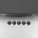 vidaXL ezüst rozsdamentes acél és edzett üveg fali páraelszívó 90 cm