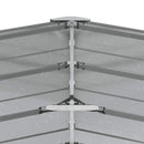 vidaXL ezüstszínű horganyzott acél kerti magaságyás 129 x 45 cm