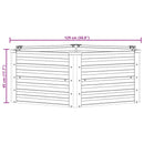 vidaXL ezüstszínű horganyzott acél kerti magaságyás 129 x 45 cm