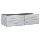 vidaXL ezüstszínű horganyzott acél kerti magaságyás 160 x 80 x 45 cm