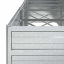 vidaXL ezüstszínű horganyzott acél kerti magaságyás 400 x 80 x 77 cm