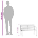 vidaXL szürke kínai fenyőfa kerti pad gyermekeknek 81 cm