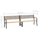 vidaXL két kínai fenyőfa kerti pad 238 cm
