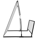 vidaXL 2 az 1-ben acél focikapu és aktív fal 202 x 104 x 120 cm