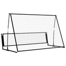 vidaXL 2 az 1-ben acél focikapu és aktív fal 202 x 104 x 120 cm