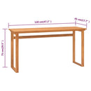 vidaXL tömör tíkfa íróasztal 120 x 45 x 75 cm