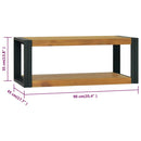 vidaXL tömör tíkfa fürdőszobaszekrény 90 x 45 x 35 cm