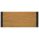 vidaXL tömör tíkfa falra szerelhető fürdőszobaszekrény 110x45x35 cm