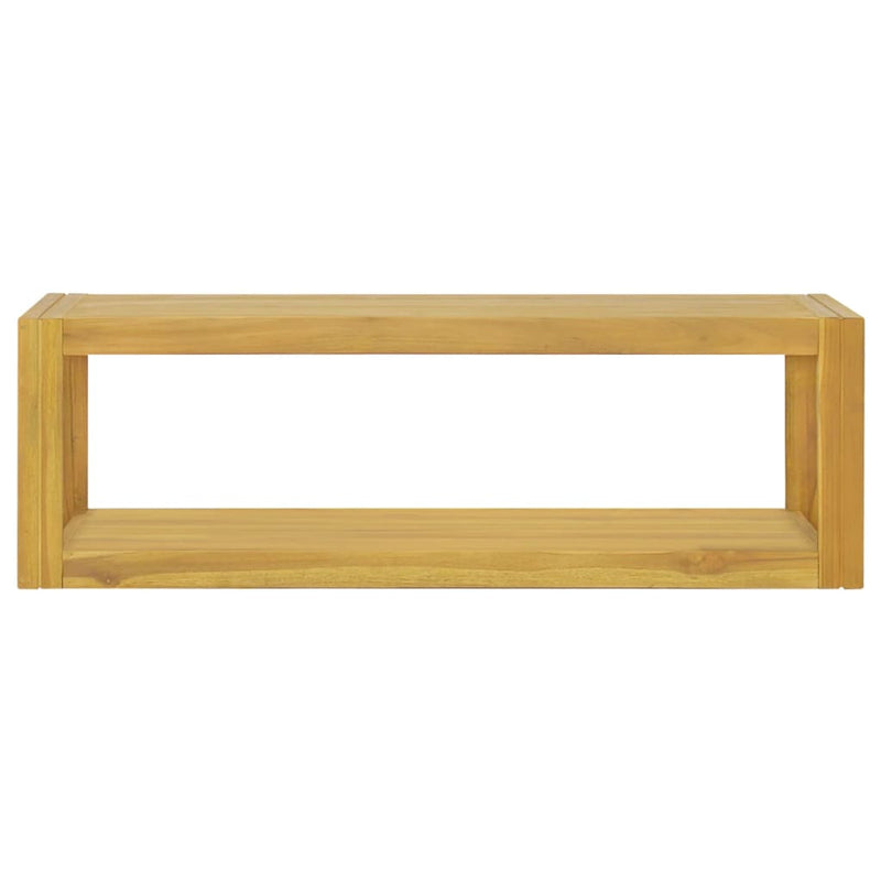 vidaXL tömör tíkfa falra szerelhető fürdőszobaszekrény 110x45x35 cm