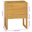 vidaXL tömör tíkfa fürdőszobaszekrény 60 x 40 x 75 cm